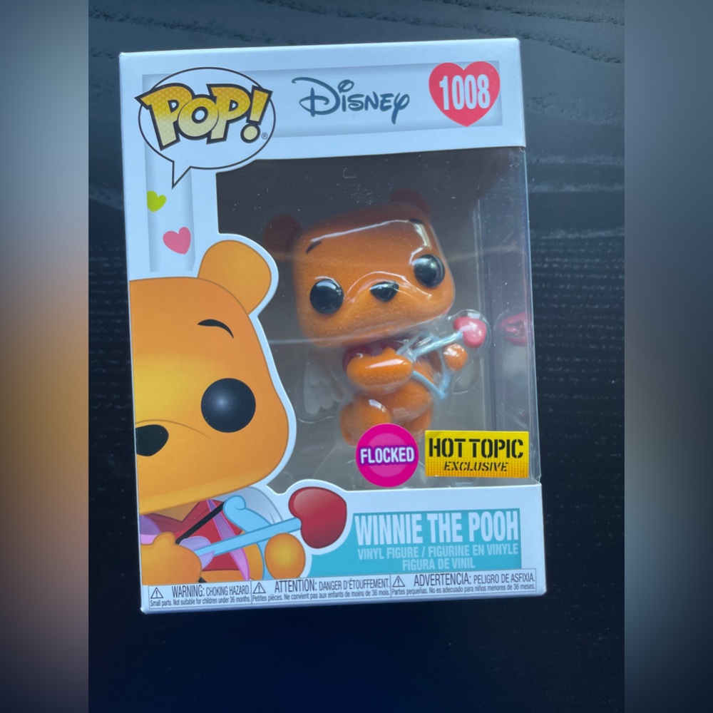 Funko Pop! Disney Flocked Winnie the Pooh - Hot Topic Exclusive